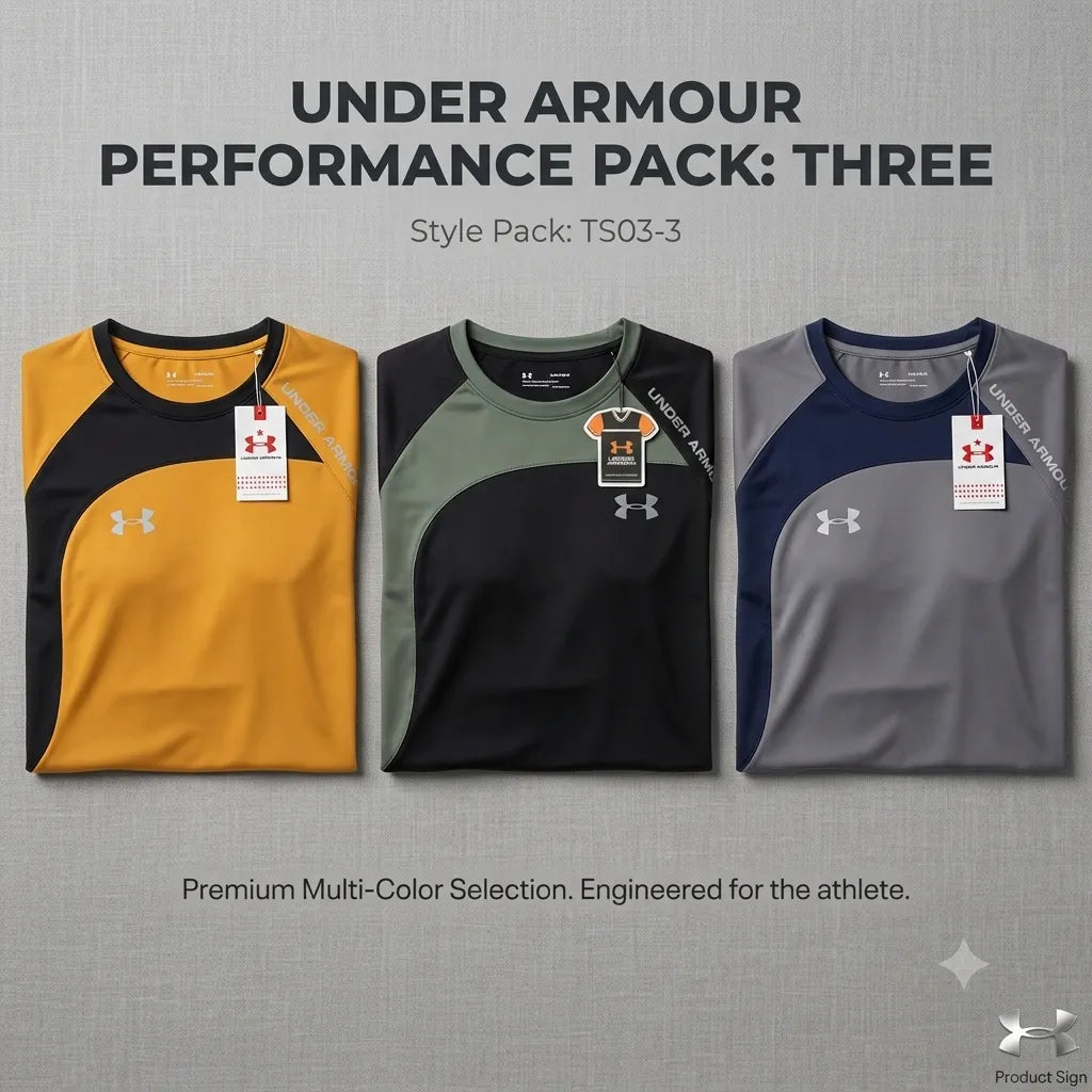 Pack of 3 T-shirts (Random color's)