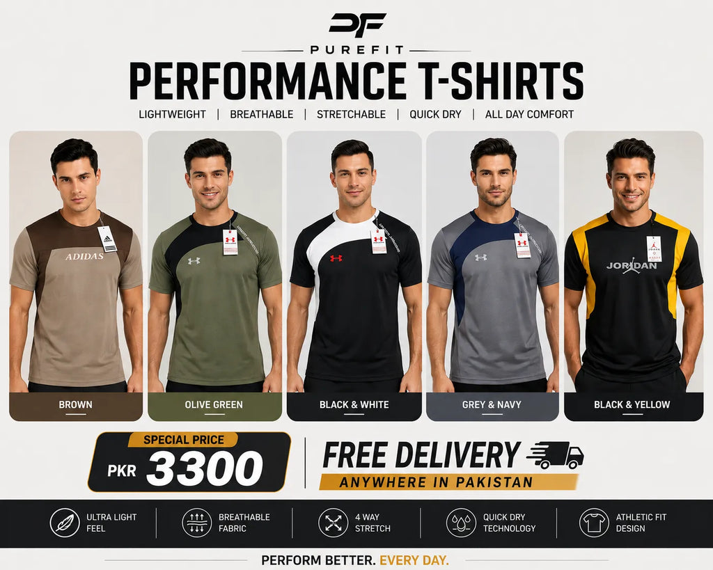 Pack of 5 T-shirts (Random color's)