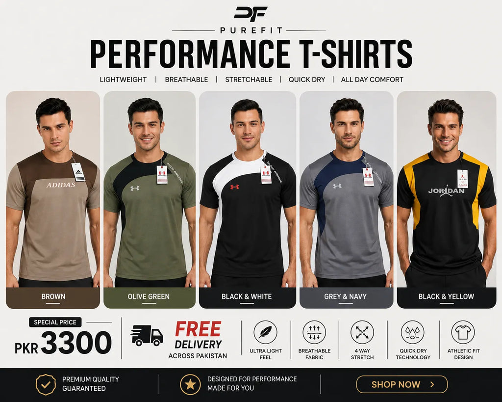 Pack of 5 T-shirts (Random color's)